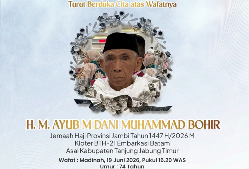 Jemaah Haji asal Tanjabtim meninggal dunia di Tanah Suci