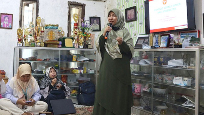 Saat kegiatan pelatihan diversifikasi produk olahan berbasis jamur tiram